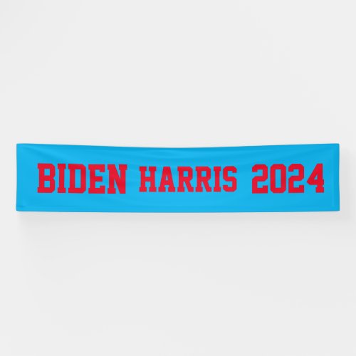 Biden Harris 2024 red and blue Banner