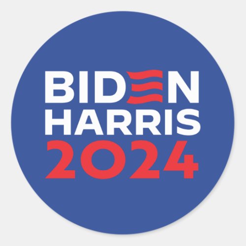 Biden Harris 2024 Scented Candle Classic Round Sticker