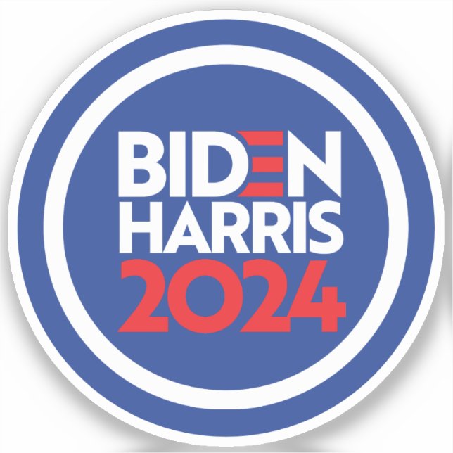 Biden Harris 2024 Sticker (Front)