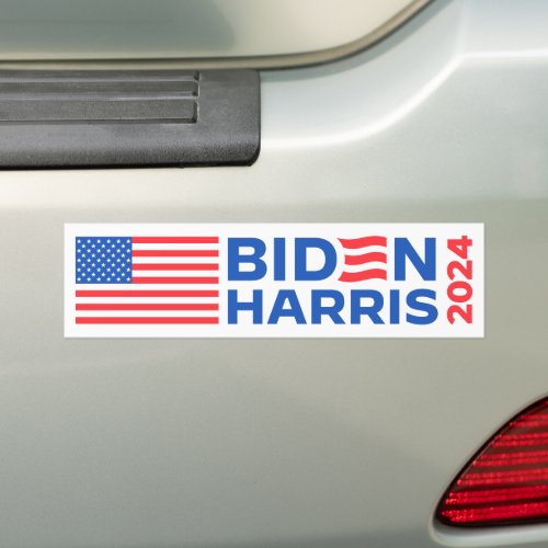 Biden Harris 2024 USA Presidential Elections Bumper Sticker