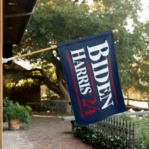 Biden Harris 2024 Vintage House Flag