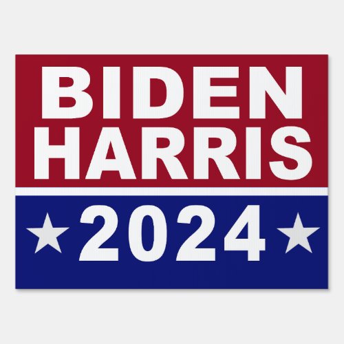 Biden Harris 2024 Yard Sign 