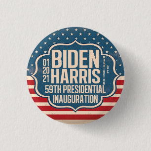 Biden Harris 59th Inauguration Commemorative Button
