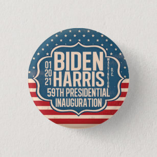 Biden Harris 59th Inauguration Commemorative Button