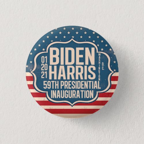 Biden Harris 59th Inauguration Commemorative Button