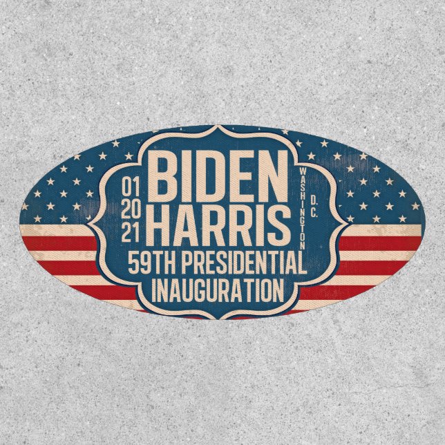 Biden Harris 59th Inauguration Commemorative Patch (Front)