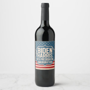 Biden Harris 59th Inauguration Commemorative Wine Label