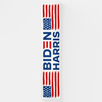 Biden Harris American Flag Banner | Zazzle