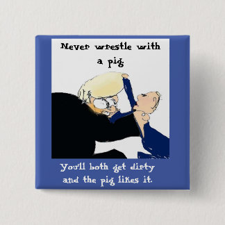 Biden Harris Anti Trump Debate Political Humor Button