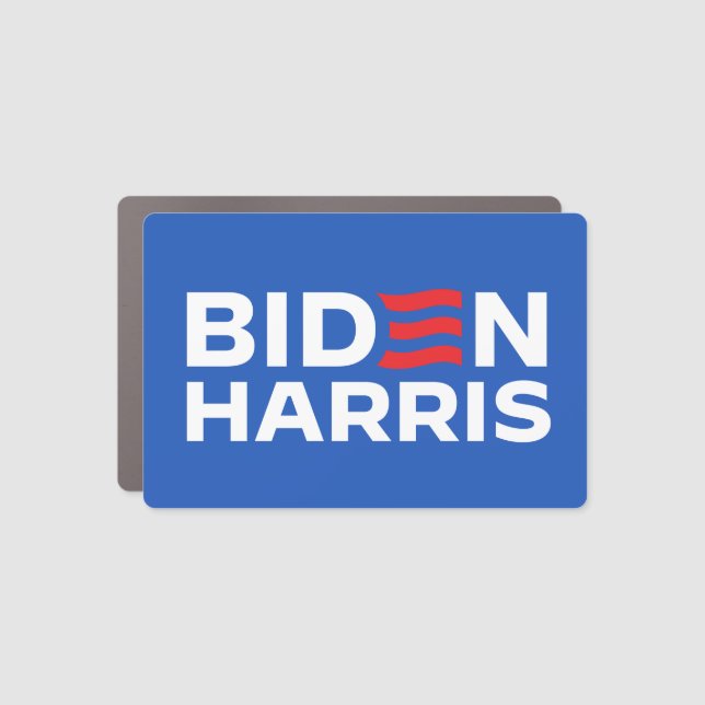 Biden Harris Blue Car Magnet (Front)