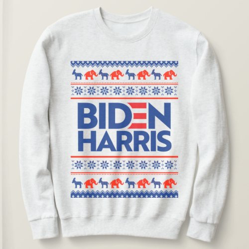 BIDEN HARRIS BLUE CHRISTMAS SWEATER