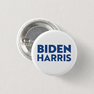 "Biden Harris" blue letters - Button