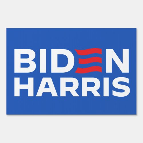 Biden Harris Blue Sign