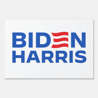 Biden Harris Blue Sign