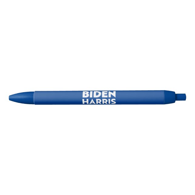 Biden Harris blue white modern typography Democrat Pen (Front)
