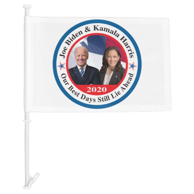 biden Harris campaign stuff Car Flag (Front)