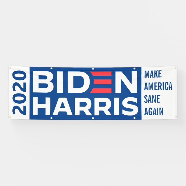 Biden Harris Custom Caption President Election Banner (Horizontal)