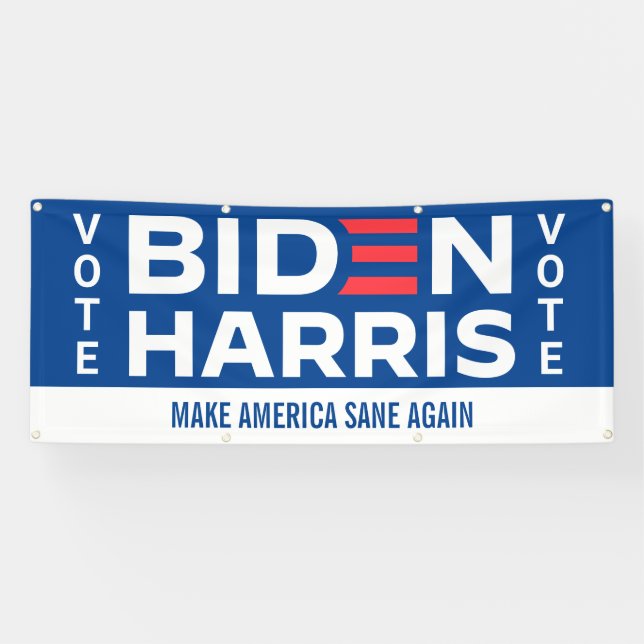 Biden Harris Custom Caption President Election Banner (Horizontal)