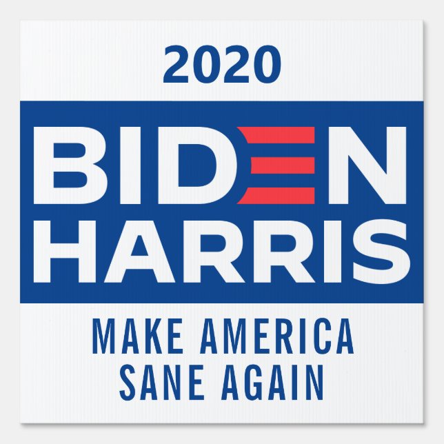 Biden Harris Custom Caption President Election Sign (Front)