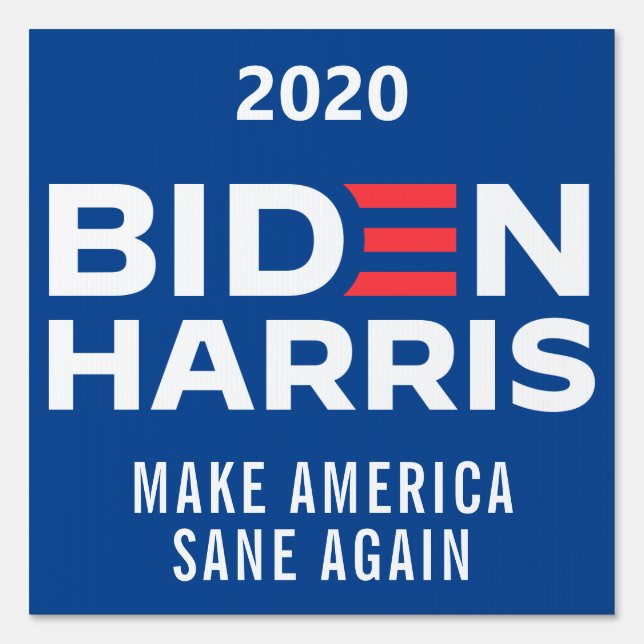 Biden Harris Custom Caption President Election Sign (Front)
