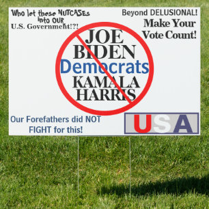 Biden Harris Democrats 24" x 36" Sign