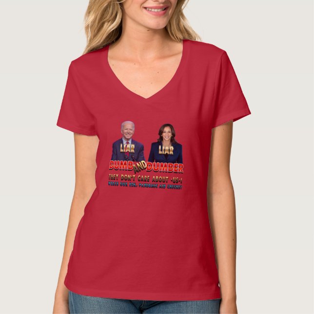 Biden Harris Dumb & Dumber T-Shirt (Front)