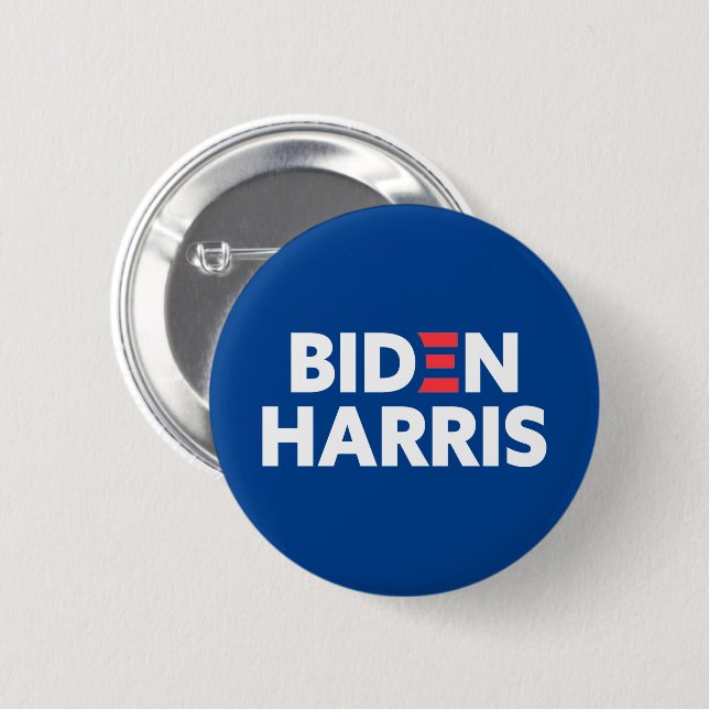 Biden / Harris Election Campaign Blue Button (Front & Back)