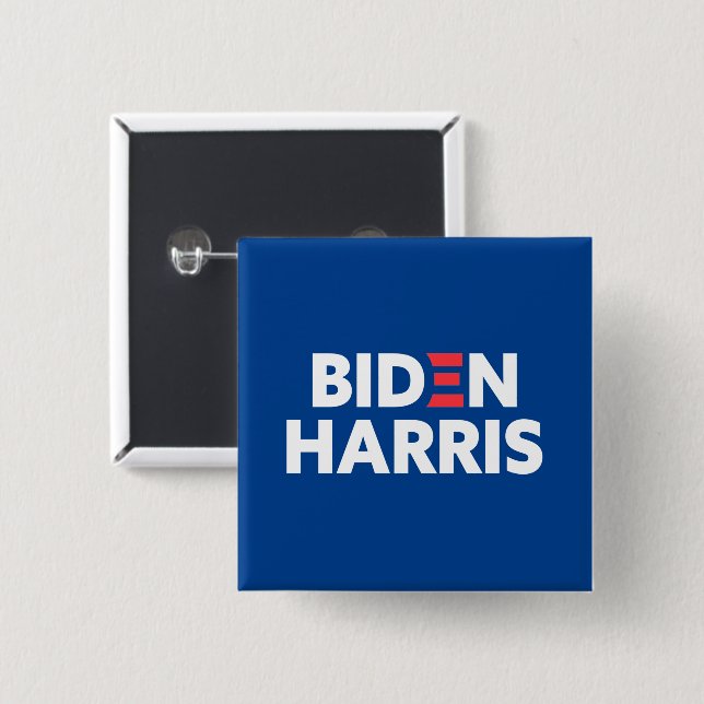 Biden / Harris Election Campaign Blue Button (Front & Back)