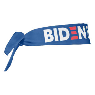 Biden / Harris Election Campaign White Blue Tie Headband
