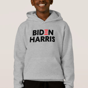 Biden / Harris Election Support Black Logo Hoodie