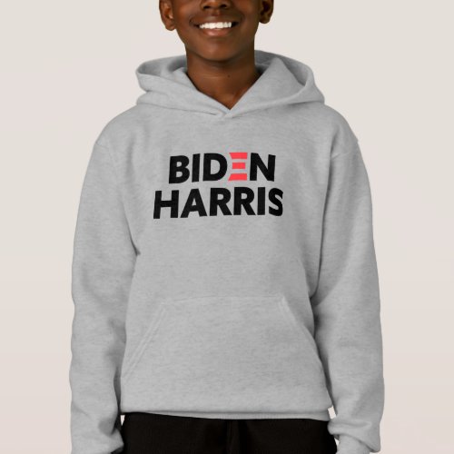 Biden  Harris Election Support Black Logo Hoodie
