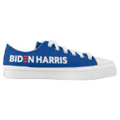 Biden / Harris Election Support Blue Low-Top Sneakers (Left Shoe Inside)