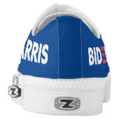 Biden / Harris Election Support Blue Low-Top Sneakers (Left Shoe Back)
