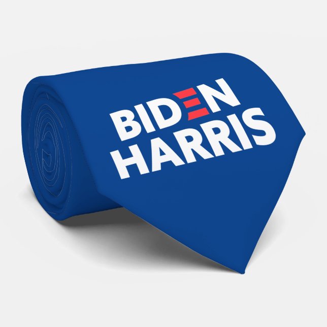 Biden / Harris Election Support Blue Neck Tie (Rolled)