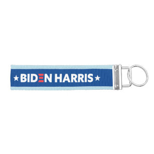 Biden / Harris Election Support Blue Wrist Keychain