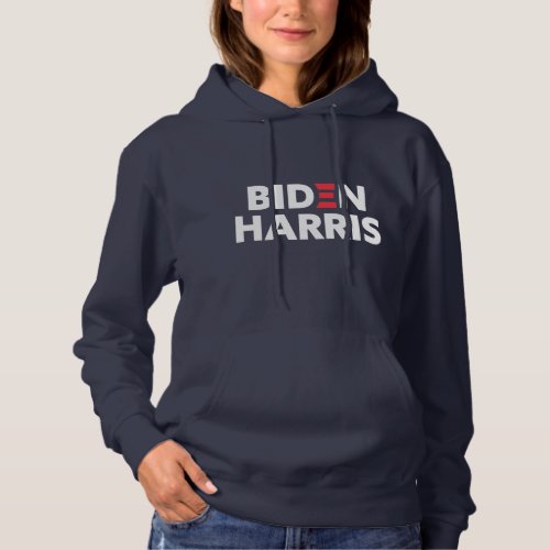 Biden  Harris Election Support Navy Blue Hoodie
