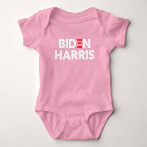 Biden  Harris Election Support Pink Baby Bodysuit