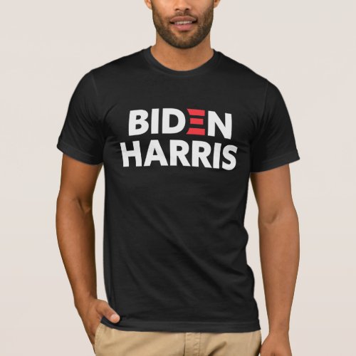 Biden  Harris Election Support White Logo T_Shirt