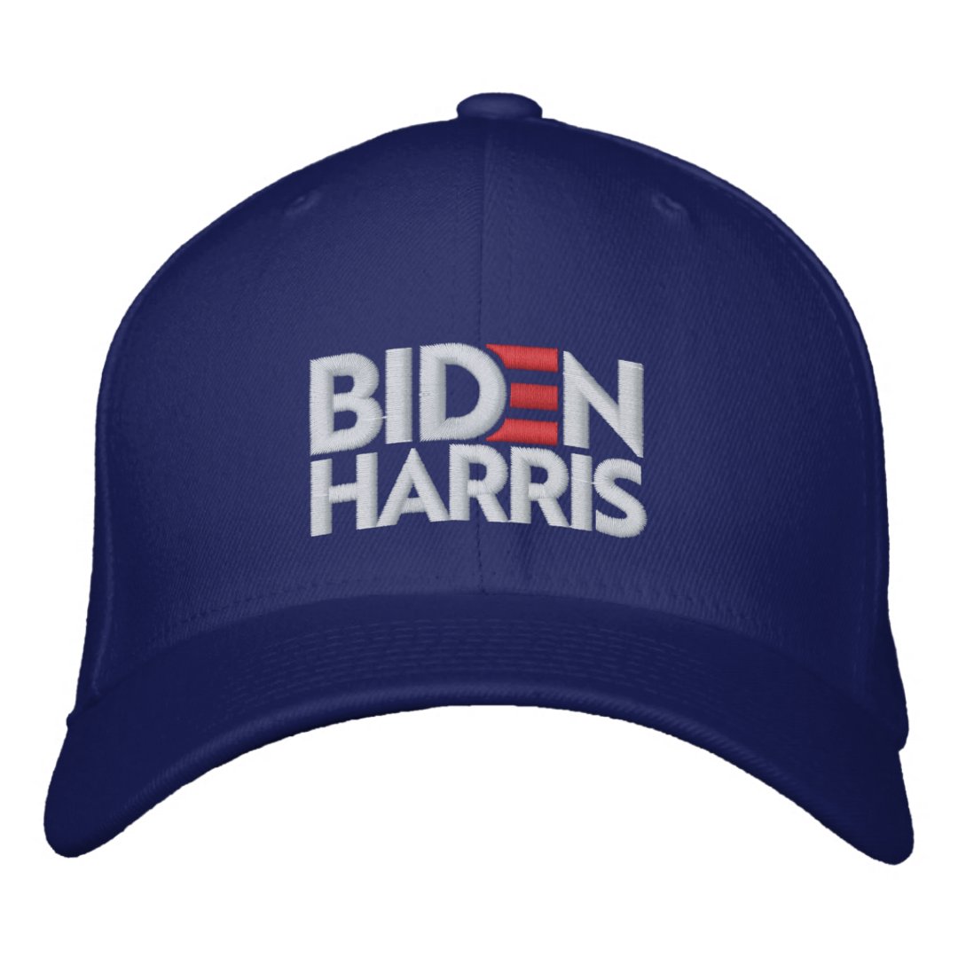 BIDEN HARRIS EMBROIDERED BASEBALL CAP | Zazzle