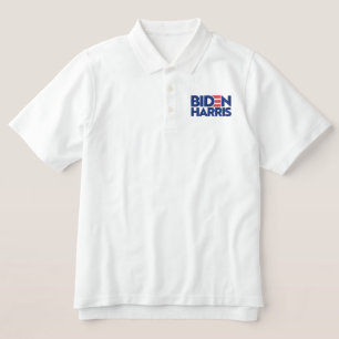 Biden Harris Embroidered Polo Shirt