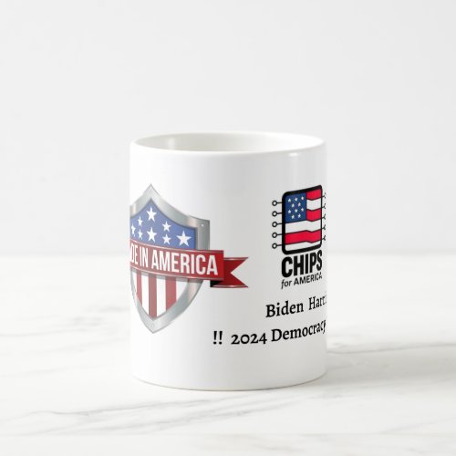 Biden Harris for 2024 Chips and Science Act Coffee Mug