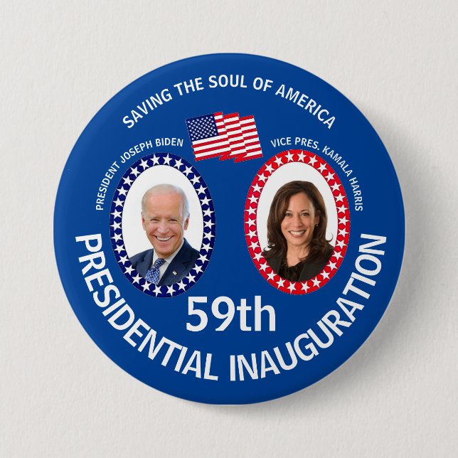 Biden Harris Inaugural Button (Front)