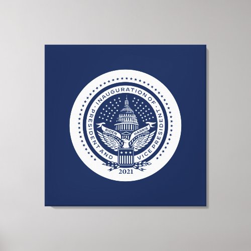 Biden Harris Inaugural Logo Inauguration Day 2021 Canvas Print