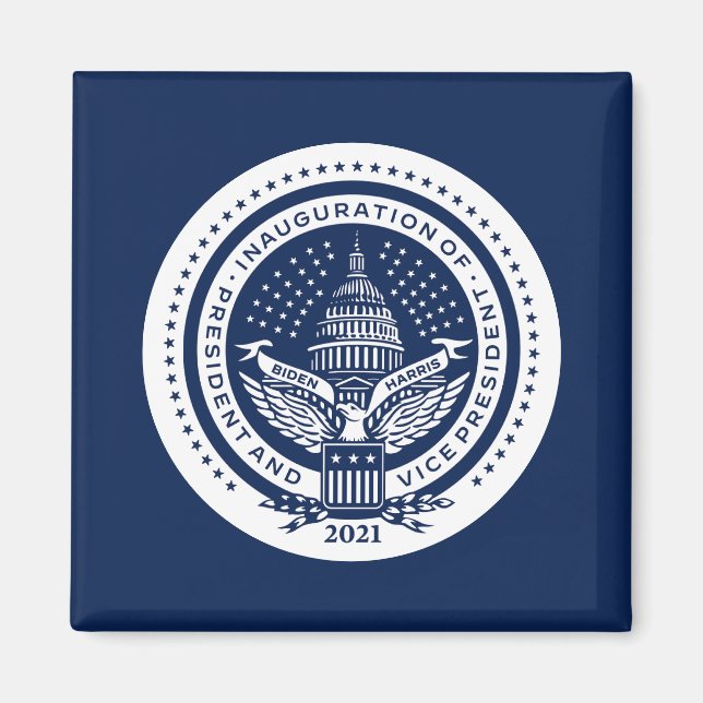 Biden Harris Inaugural Logo Inauguration Day 2021 Magnet (Front)