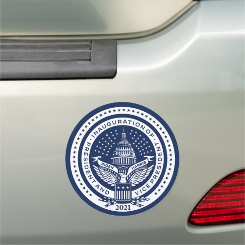 Biden Harris Inaugural Logo Inauguration Day Blue Car Magnet