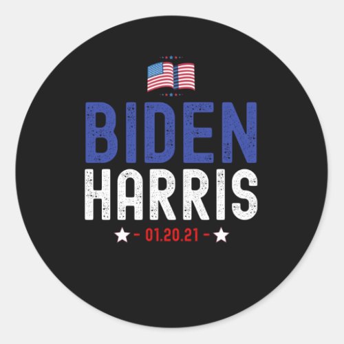 Biden Harris Inauguration Day 01_20_21 Classic Round Sticker