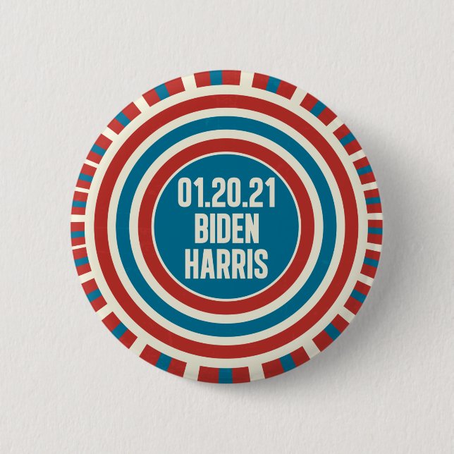 Biden Harris Inauguration Day Celebration Button (Front)