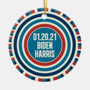 Biden Harris Inauguration Day Keepsake Ceramic Ornament