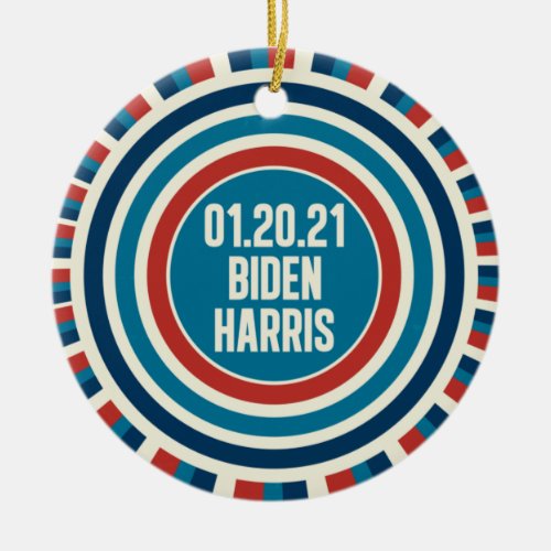 Biden Harris Inauguration Day Keepsake Ceramic Ornament