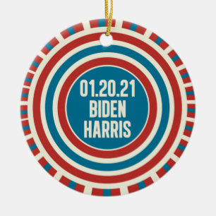 Biden Harris Inauguration Day Political Keepsake Ceramic Ornament